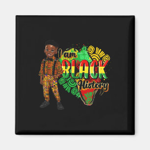 Imán Soy el Mes de la Historia Negra Chicos Afroamerica