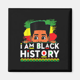 Imán Soy el Mes de la Historia Negra Niños Afroafricano