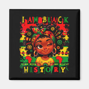 Imán Soy el Mes de la Historia Negra Niños Niñas Melani