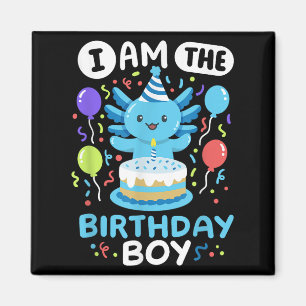 Imán Soy El Niño De Cumpleaños Axolotl Familia Bday Cut