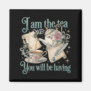 Imán Soy el té divertido amante del té meme tee