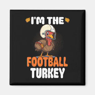 Imán Soy el Thankfu de Acción de Gracias Feliz de Fútbo