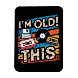 Imán Soy Esta Antigua Nostalgia Musical Retro Colorida