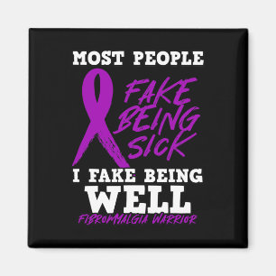 Imán Soy Falso Estar Bien. Púrpura Fibromialgia Concien