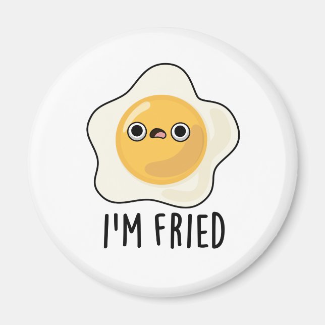 Imán Soy Fried Funny Fried Egg Pun (Frente)