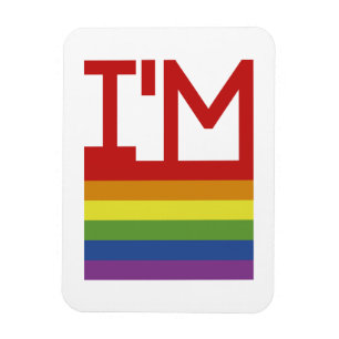 Imán Soy gay   Bandera arco iris
