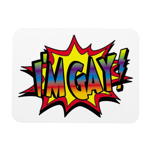 Imán Soy Gay Burst (Horizontal)