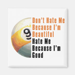 Imán Soy Hermosa, Soy Buena 9 Ball