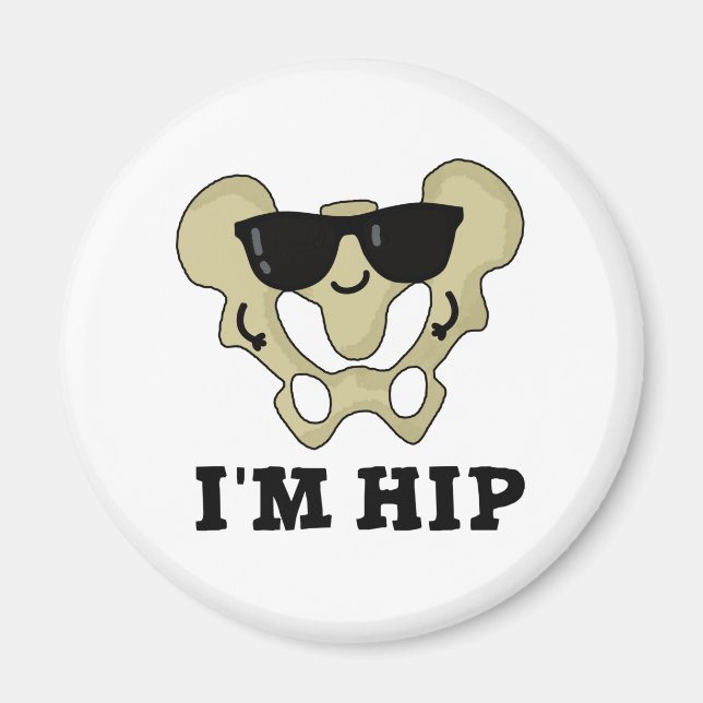 Imán Soy Hip Funny Hipbone Anatomy Pun (Frente)