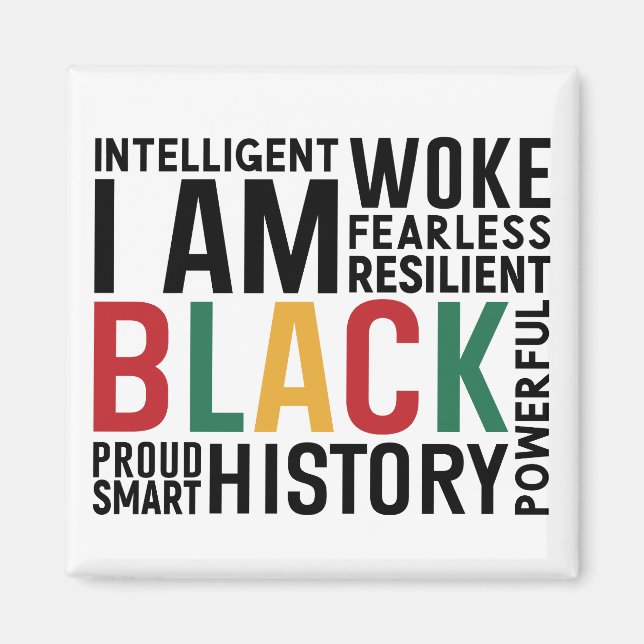 Imán Soy historia negra (Frente)