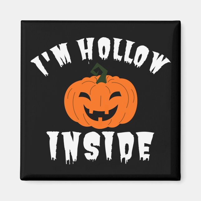 Imán Soy Hollow Inside Pumkin Jack O Lantern (Frente)