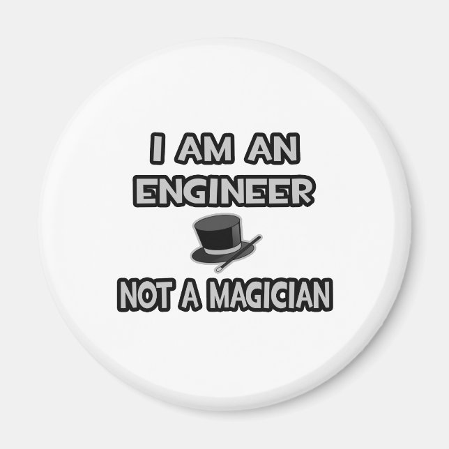 Imán Soy Ingeniero... No es un mago (Frente)