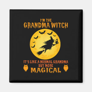 Imán Soy La Abuela Bruja Halloween Magnífica Escoba
