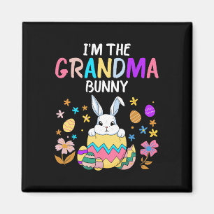 Imán Soy la abuela conejita feliz Día de Pascua, mujere