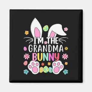 Imán Soy La Abuela Conejo Cute Conejo de Pascua Oídos G