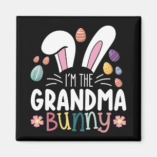Imán Soy la conejita abuela Pascua familiar a juego