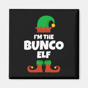 Imán Soy la familia Bunco Elf Navidades Pajama Funny Bu