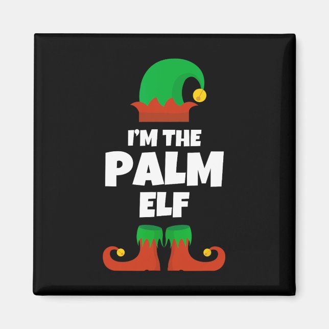 Imán Soy la familia Palm Elf Navidades Pajama Funny Bea (Frente)