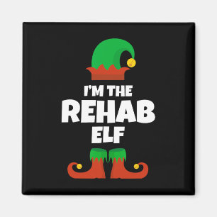 Imán Soy la familia Rehab Elf Navidades de Pajama Funny