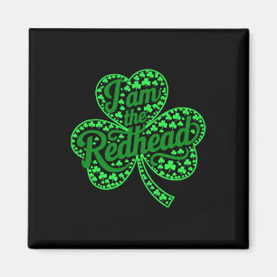 Imán Soy La Pelirroja Divertido Día De San Patricio Irl