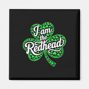 Imán Soy La Pelirroja Divertido Día De San Patricio Tré