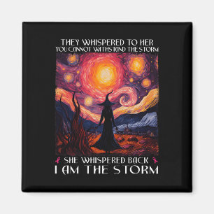 Imán Soy la tormenta de bruja de cáncer de mama Hallowe