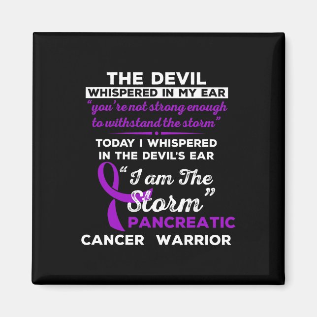 Imán Soy La Tormenta Guerrero Del Cáncer Pancreático (Frente)