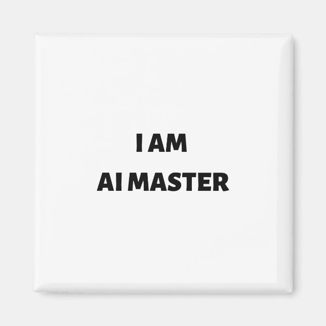 Imán Soy maestro de IA (Frente)