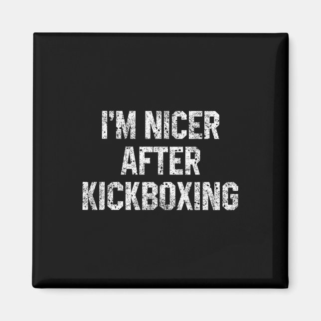 Imán Soy más amable después de kickboxing divertido dic (Frente)