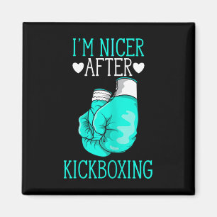 Imán Soy más amable después de kickboxing divertido kic