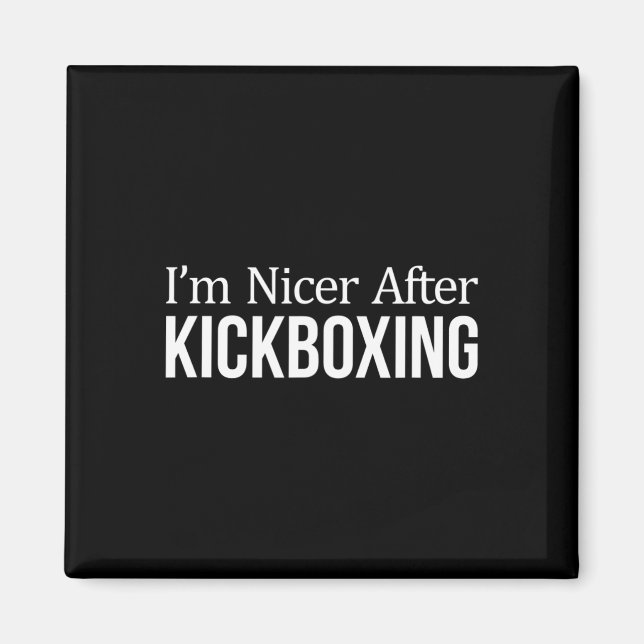 Imán Soy más amable después del kickboxing -  (Frente)