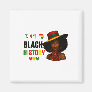 Imán Soy mes de la historia negra afroamericana mujer a