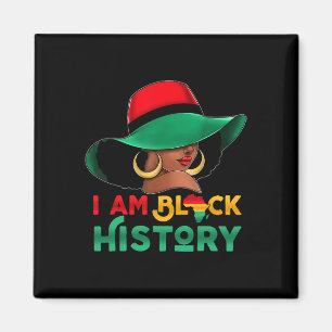 Imán Soy mujer del Mes de la Historia Negra Afro Negra