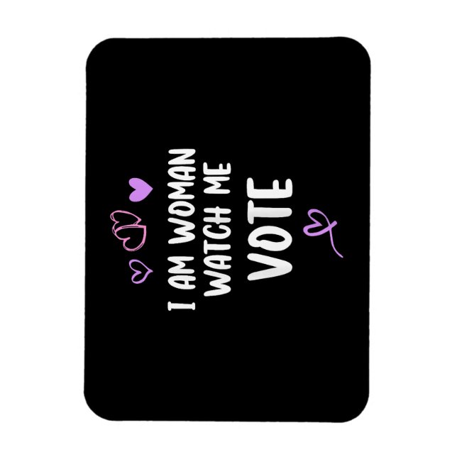Imán Soy Mujer Observarme Votar (Vertical)