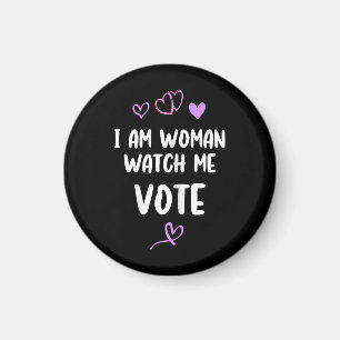 Imán Soy Mujer Observarme Votar