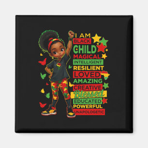 Imán Soy negro mes de la historia del niño afroamerican