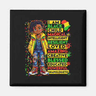 Imán Soy negro mes de la historia del niño afroamerican