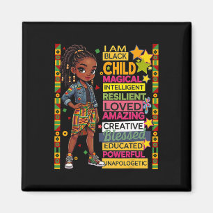 Imán Soy negro Mes de la historia infantil afroamerican