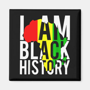 Imán Soy Orgullo del Mes de la Historia Negra Camiseta
