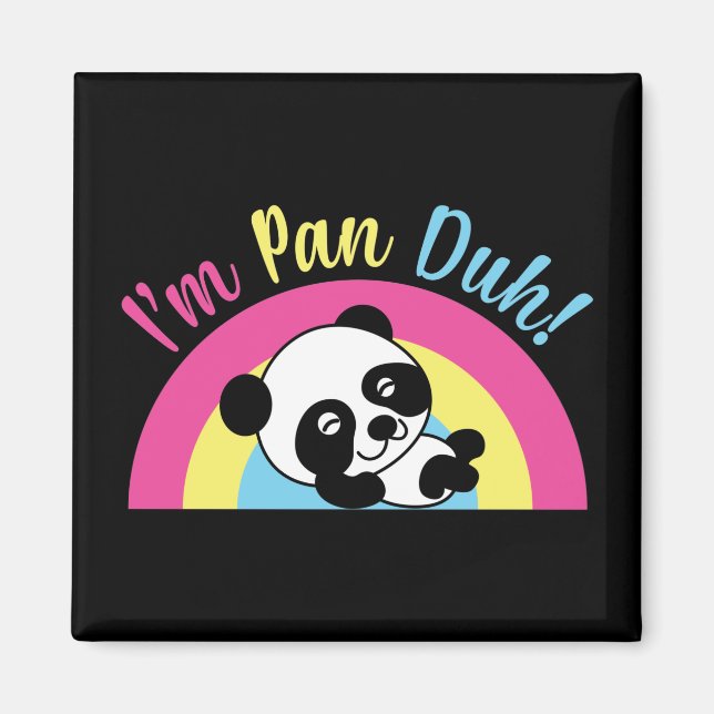 Imán Soy Pan Duh Gracioso Pansexual (Frente)