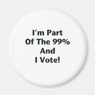 Imán ¡Soy parte del 99% y voto!