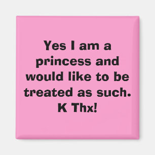 Imán Soy princesa y quisiera sí ser treate…