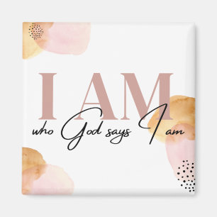Imán "Soy quien Dios dice que soy" afirmación inspirad