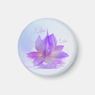 Imán Soy Sagrado Loto de Llama Violeta
