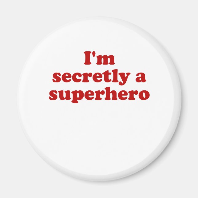 Imán Soy secretamente un superhéroe (Frente)