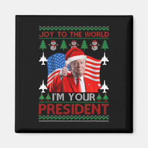 Imán Soy su presidente 47.° Navidades feos de Trump 202