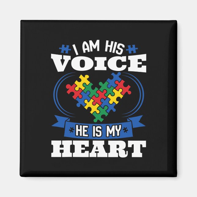 Imán Soy su voz, él es mi corazón, hijo con conciencia  (Frente)