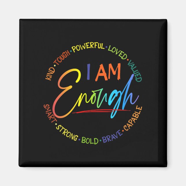 Imán Soy Suficiente, Amable, Poderoso, Amado, Valioso,  (Frente)