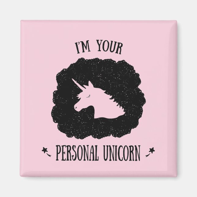 Imán Soy tu Unicornio personal (Frente)
