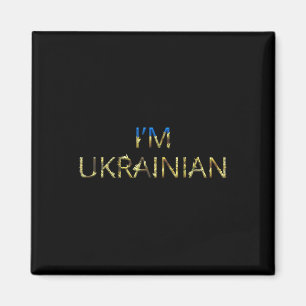 Imán Soy ucraniano - Camiseta Ucrania Girasol Retro Ucr